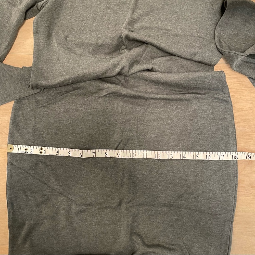 KIT AND ACE Mockneck Long Sleeve Gray Midi Dress - Picture 13 of 14